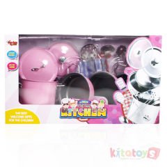 Metal Tencere Tava Seti 11 Parça (Paslanmaz Çelik Oyuncak) Vardem