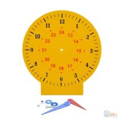 Saat Öğretimi Materyali (Büyük Boy) Plastik Eğitim Saati