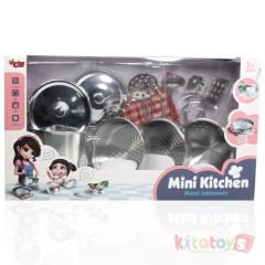 Çelik Tencere Tava Seti 11 Parça (Paslanmaz Metal Oyuncak)