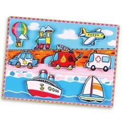 Vigatoys 2D Taşıtlar Puzzle Ahşap