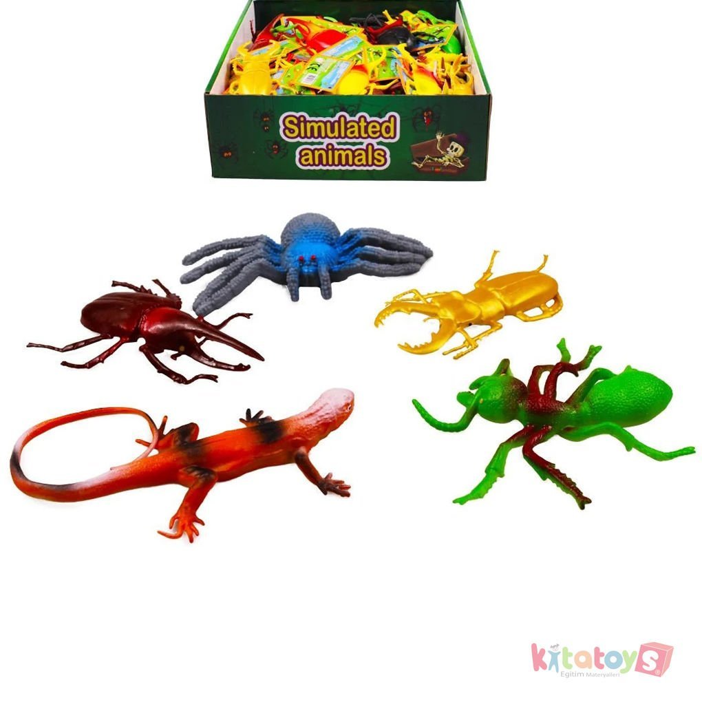 Soft Sürüngen Hayvanlar Seti 5'Li YUMUŞAK (Oyuncak)
