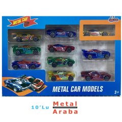 10'Lu Metal Araba Seti Kutulu 1166