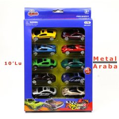 Metal  10 Lu Araba Seti 1:72 Vardem