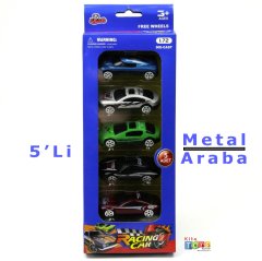 5'Li Metal Araba Seti 1:72 Kod 47-5