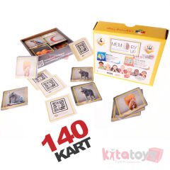 Memory Up 140 Kart Hafıza ve Eşleştirme Seti (Aklında Tut Oyunu) Eşini Bul