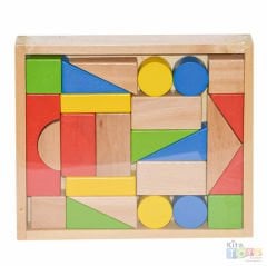 Ahşap Kasalı Blok 25 Parça