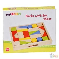 Ahşap Kasalı Blok 25 Parça