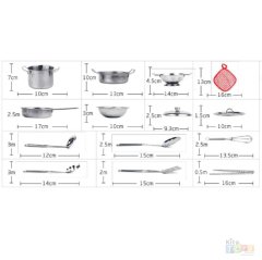 Paslanmaz Çelik Tencere Seti 11 Parça Metal