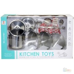 Paslanmaz Çelik Tencere Seti 11 Parça Metal