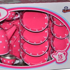 Oyuncak Metal Çay Seti 15Parça Anaokulu Setleri