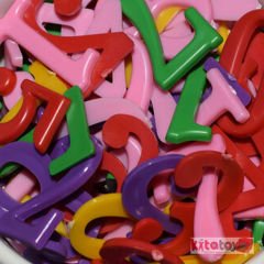 Renkli Rakamlar 250 Gr 730 ADET (Eğitici Plastik Sayılar Rakamlar Boncuk)