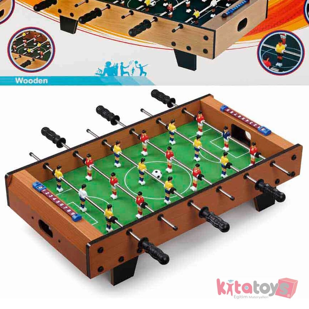 Ahşap Masaüstü Langırt FY-8154 Rising Sports Futbol Oyun Seti
