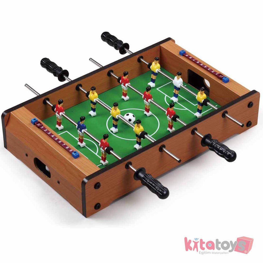 Ahşap Masaüstü Langırt (Rising Sports Oyuncak 4558) Yeni Futbol Oyunu