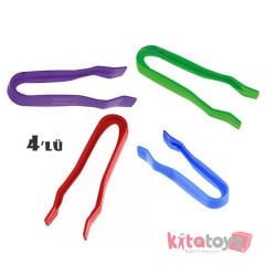 Aktarma Maşası 4 Lü (Eğitim Cımbızı Seti) Renkli Plastik