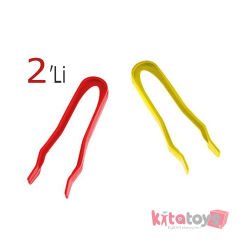 Aktarma Cımbızı 2 Li (Eğitim Maşası Seti) Renkli Aktarım Plastik