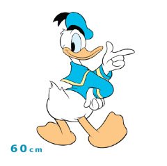 Donald Duck 60 cm Ahşap Duvar Süsleri Modeli