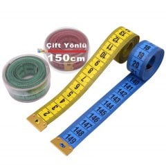 Mezura Çift Yönlü 1,50 Metre (Renkli Klasik Mezro)