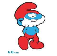 Şirin Baba 60 cm Ahşap Duvar Süsleri Modeli