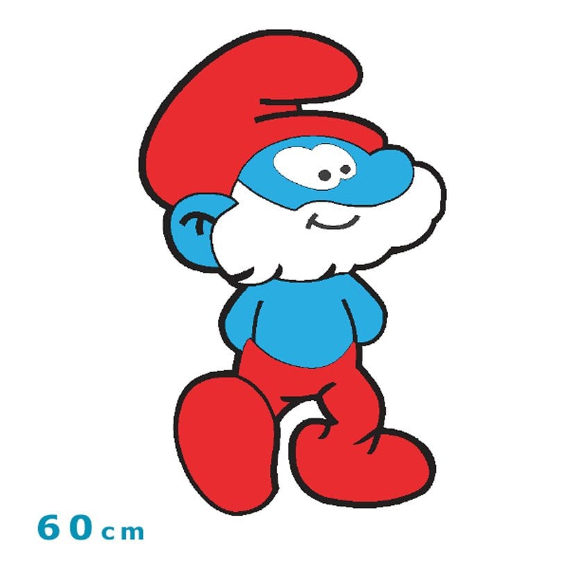 Şirin Baba 60 cm Ahşap Duvar Süsleri Modeli