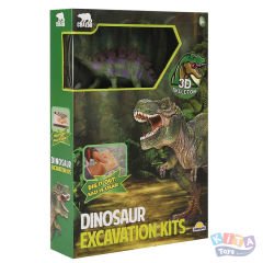 Fosil Kazı Seti (Figürlü 3D Dinozor Stegosaurus) Crazoo