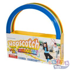 Seksek Halkaları Ø 28 cm 10'Lu (Aktivite Duyusal Eğitim Çemberleri Atlama Seti)