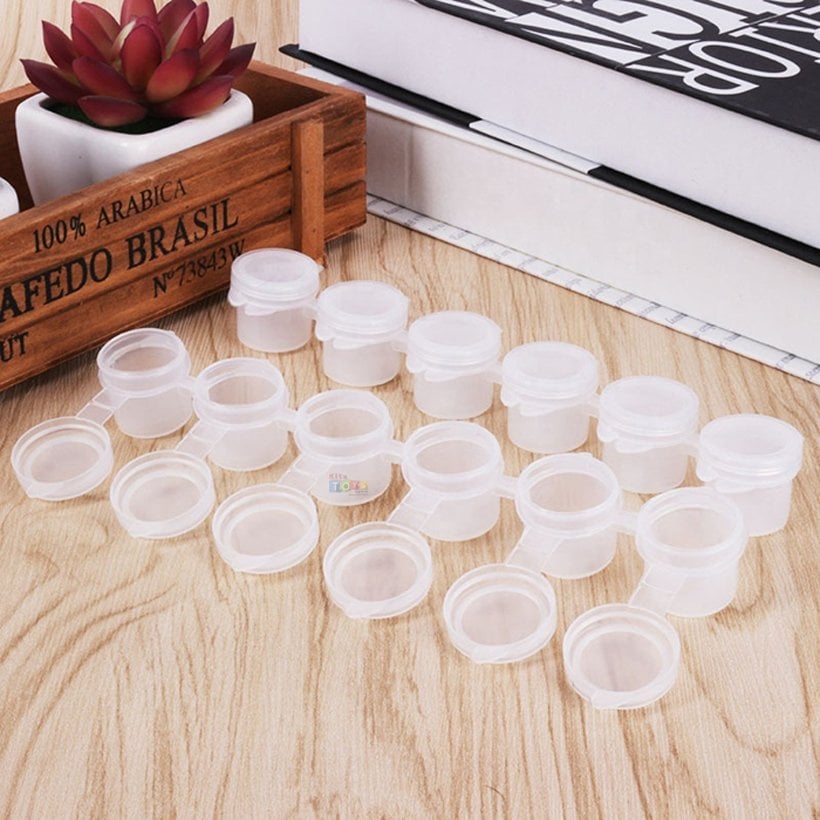 Boş Şerit Boya Kapları 3 ml Plastik 6'lı Tüp