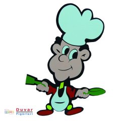 Aşçı 60 cm Ahşap Duvar Figürü