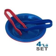 Aktarma Seti Kaseler - Cımbızlar 2+2 Beceri Oyuncak Maşa