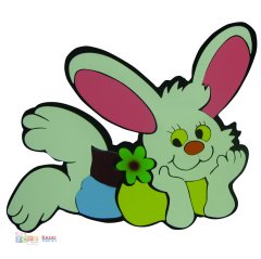 Tavşan 60 cm Ahşap Dolap-Duvar Figürü Satış