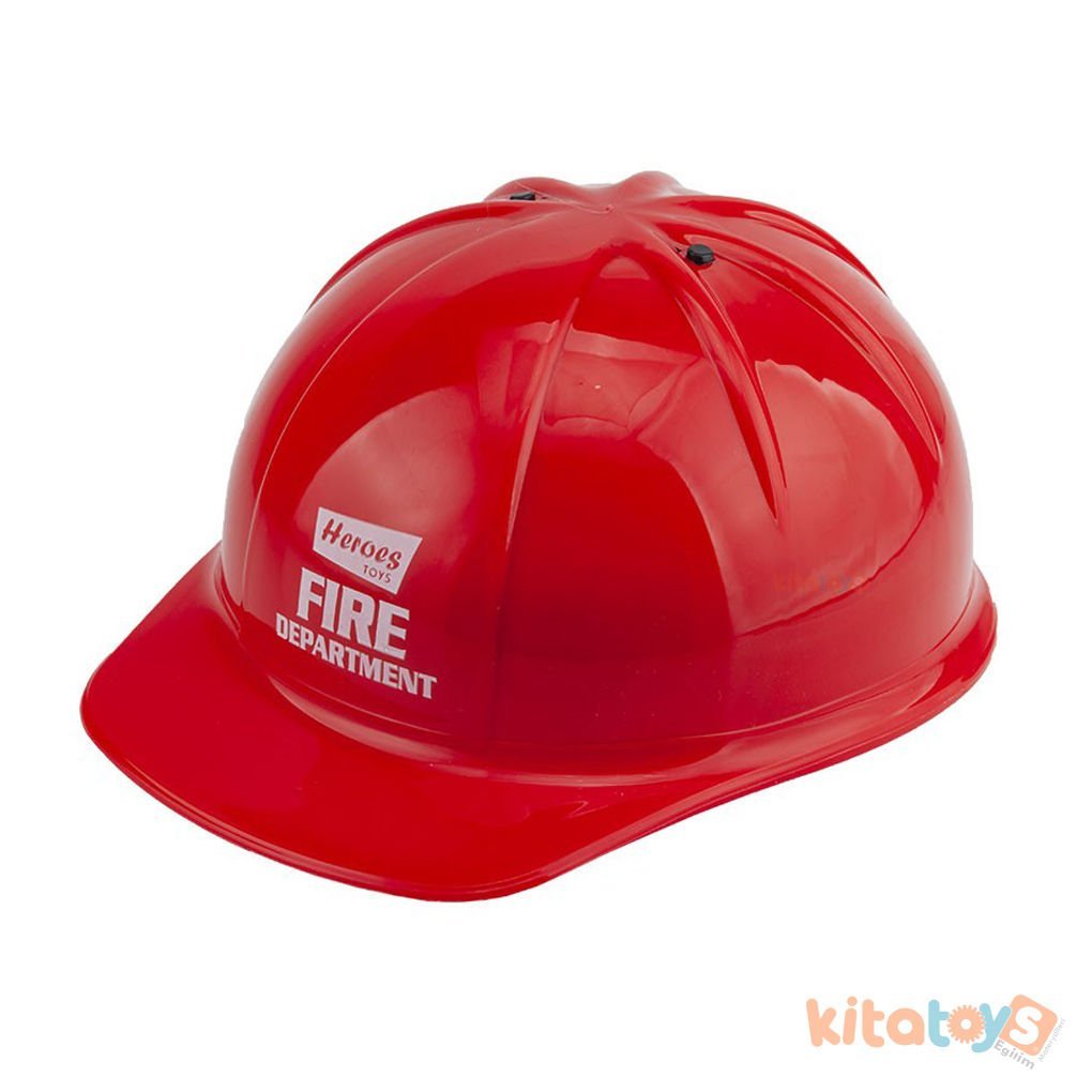 İtfaiyeci Kaskı (Oyuncak Çocuk Bareti) 868 Kırmızı