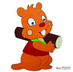 Kunduz 60 cm Ahşap Dolap-Duvar Figürü