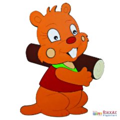 Kunduz 60 cm Ahşap Dolap-Duvar Figürü