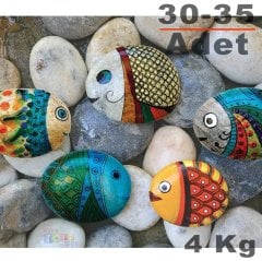 Çakıl Taşı Boyama 4 Kg Doğal Etkinlik Taşları