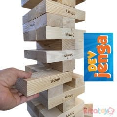 DEVASA Jenga Blokları JG6 ÇAM Ahşap Büyük Boy Denge Oyunu
