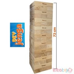 DEVASA Jenga Blokları JG6 ÇAM Ahşap Büyük Boy Denge Oyunu