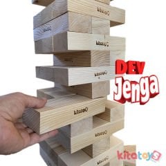 DEV Jenga Blokları JG5 (Ahşap Büyük Boy Denge Oyunu) Jumbo