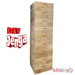 DEV Jenga Blokları JG5 (KAYIN Ahşap Büyük Boy Denge Oyunu) Jumbo