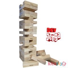 DEV Jenga Blokları JG5 (Ahşap Büyük Boy Denge Oyunu) Jumbo