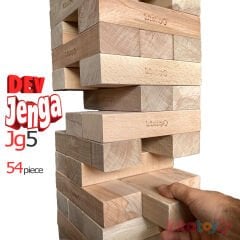 DEV Jenga Blokları JG5 (KAYIN Ahşap Büyük Boy Denge Oyunu) Jumbo