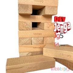 DEV Jenga Blokları JG5 (KAYIN Ahşap Büyük Boy Denge Oyunu) Jumbo