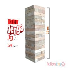 DEV Jenga Blokları JG5 (KAYIN Ahşap Büyük Boy Denge Oyunu) Jumbo