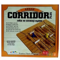 Koridor Oyunu Ahşap  Zeka ve Strateji