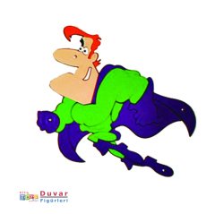 Süper Kahraman Ahşap Dolap-Duvar Figürü-90cm