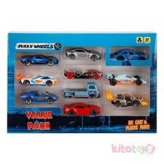 10'Lu Metal Araba Seti Kutulu 2627 Minik