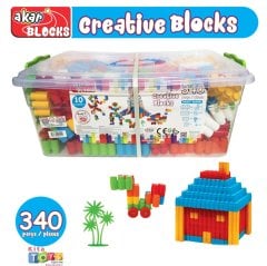 Creative Blocks 340 Parça-Plastik Kutu 05-114