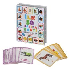 50 Hafıza Kartı (Memory Game) Eşini Bul Flash Kart