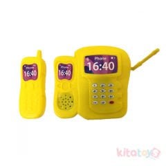 Telefon (Eğitici Işıklı Sesli Telsiz Oyuncak) Plastik