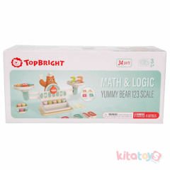 Terazi Alışveriş Oyunu 34 Parça (Woody Ahşap Matematik Terazisi-Rakam)