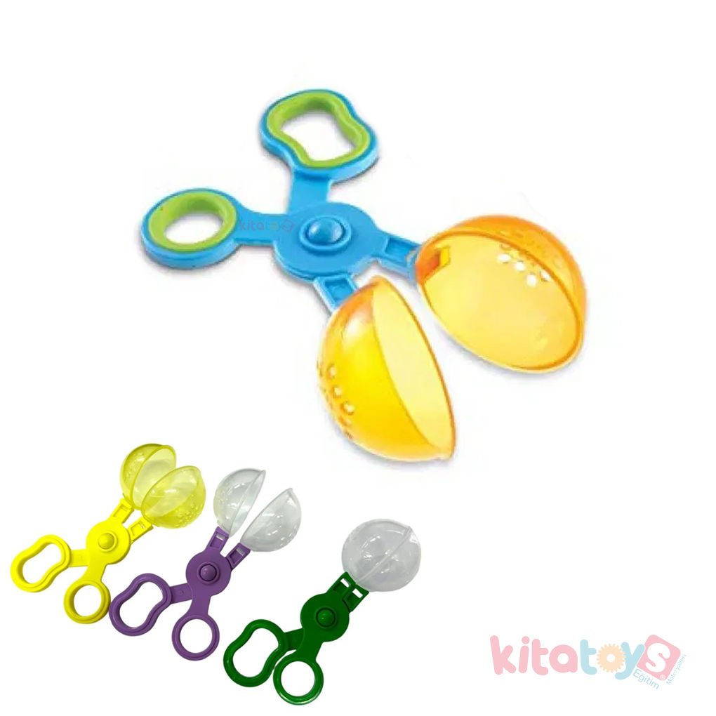 Kullanışlı Kepçeler Balon Maşa (Handy Scoopers) Yakalama Aktarma Seti Makası