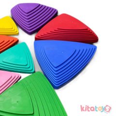 Irmak Taşları 8'li Set (Plastik Denge Dere Taşı) Nehir Adım Taşları Oyunu